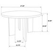 Pemberly Row 5-Piece Wood and Velvet Dining Set in Gray/Black