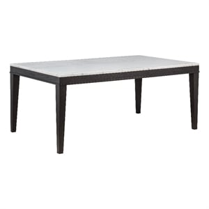 Pemberly Row 72-Inch Rectangular Wood Dining Table in Coffee Bean/White
