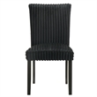 Pemberly Row 20.25'' Fabric Upholstered Dining Side Chair in Black