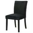 Pemberly Row 20.25'' Fabric Upholstered Dining Side Chair in Black