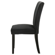 Pemberly Row 20.25'' Fabric Upholstered Dining Side Chair in Black