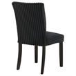 Pemberly Row 20.25'' Fabric Upholstered Dining Side Chair in Black