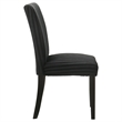Pemberly Row 20.25'' Fabric Upholstered Dining Side Chair in Black