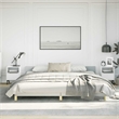 Pemberly Row King Bed Frame with Dark Gray Fabric Upholstery