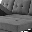 Pemberly Row 2-Piece Set of Sleeper Sectional Sofa & TV Stand with Fireplace