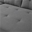 Pemberly Row 2-Piece Set of Sleeper Sectional Sofa & TV Stand with Fireplace