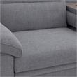 Pemberly Row Living Room Set of 2 Fireplace TV Stand & Sleeper Sectional Sofa