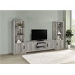 Pemberly Row 3-Piece Entertainment Center for 75-Inch TVs in Gray Driftwood