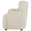 Pemberly Row Fabric Deep-Seated High-Back Accent Chair in Beige