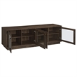 Pemberly Row Engineered Wood TV Stand for TVs up to 85 Inches in Brown