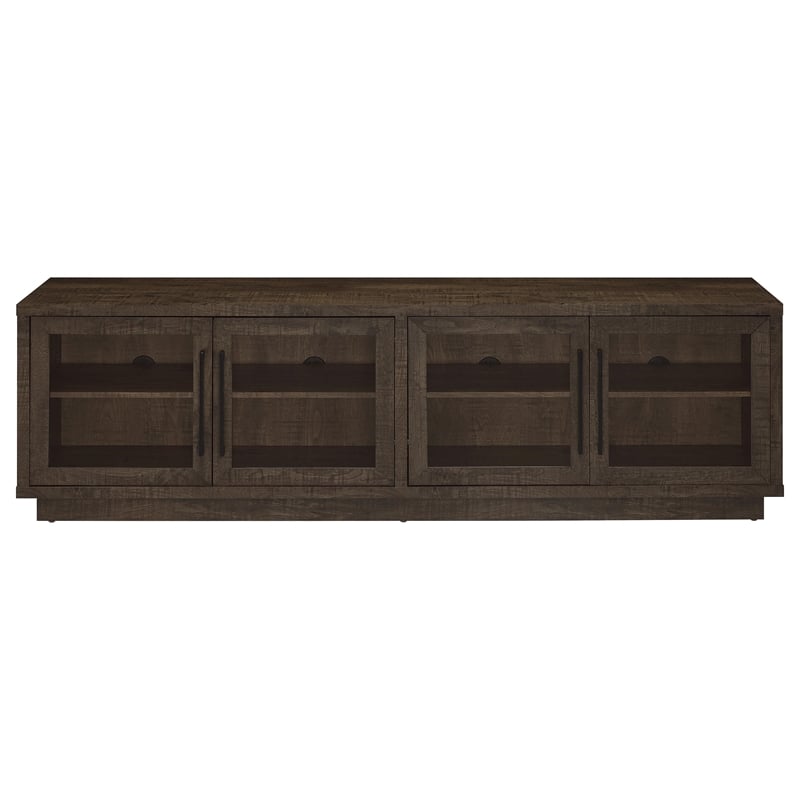 Pemberly Row Engineered Wood TV Stand for TVs up to 85 Inches in Brown