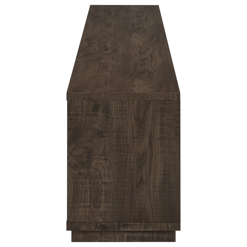 Pemberly Row Engineered Wood TV Stand for TVs up to 85 Inches in Brown