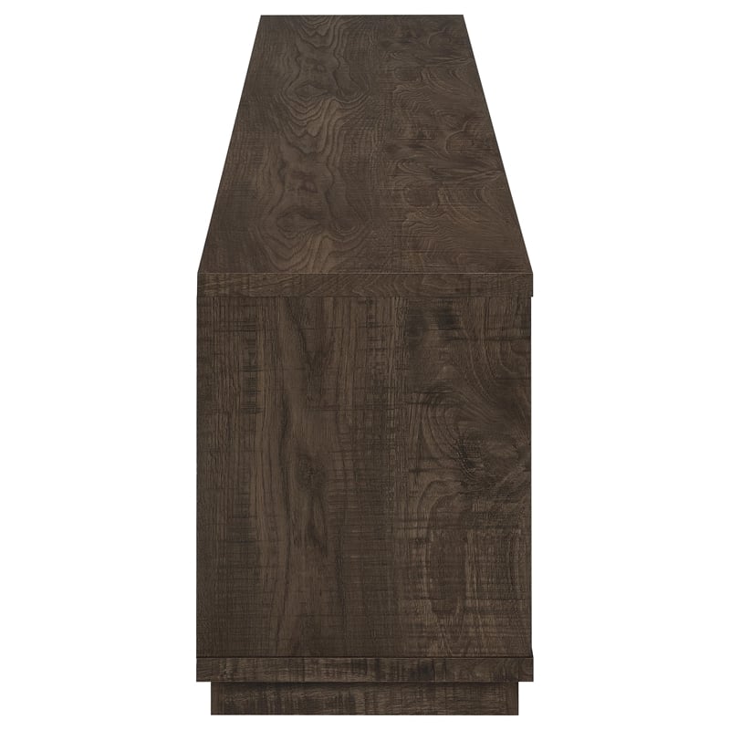 Pemberly Row Engineered Wood TV Stand for TVs up to 85 Inches in Brown
