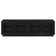 Pemberly Row Engineered Wood TV Stand for TVs up to 85 Inches in Black