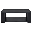 Pemberly Row 3-Piece Engineered Wood Table Set with Open Shelves in Black