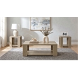 Pemberly Row 3-Piece Engineered Wood Table Set with Open Shelves in Latte