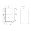 Pemberly Row Copper PVD Stainless Steel Shower Niche with Double Shelves