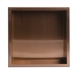 Pemberly Row 16 in x 16 in Square PVD Copper Steel Shower Niche