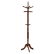 Pemberly Row 11 Hook Freestanding Wood Coat Rack and Hanger in Tobacco