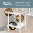 Pemberly Row End Table with Drawer and Shelf in Driftwood and White