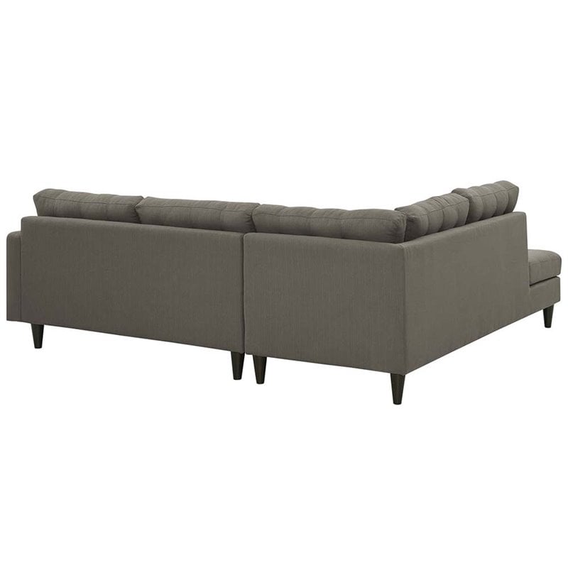 Pemberly Row 2-Piece Left-Facing Sectional in Granite Gray Upholstery