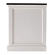 Pemberly Row Mahogany Wood Bedside Drawer Unit in White