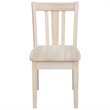 Pemberly Row Unfinished Kids Chair (Set of 2) in Solid Wood