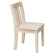 Pemberly Row Unfinished Kids Chair (Set of 2) in Solid Wood