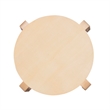 Pemberly Row Bentwood Round Stacking Wood Stools in Natural Finish (Set of 4)