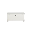 Pemberly Row Cedar Lined Storage Chest Faux Plank Details in White
