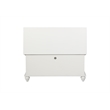 Pemberly Row Cedar Lined Storage Chest Faux Plank Details in White
