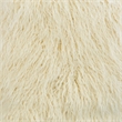 Pemberly Row Faux Fur Accent Chair with Gold Metal Legs in Cream
