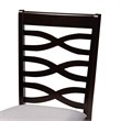 Pemberly Row 5-Piece Dining Set in Gray Fabric & Dark Brown Wood Finish