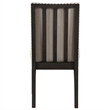 Pemberly Row Set of 2 Upholstered Dining Chairs in Beige with Dusky Cedar Legs
