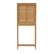 Pemberly Row Bamboo Over-the-Toilet Cabinet with Sliding Doors in Natural