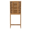 Pemberly Row Bamboo Over-the-Toilet Cabinet with Sliding Doors in Natural