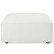 Pemberly Row 6-Piece Fabric Sectional Sofa in White with French Piping