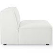 Pemberly Row 5-Piece White Modern Polyester Fabric Sectional Sofa