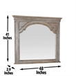 Pemberly Row 8-Drawer Driftwood Finish Dresser with Mirror