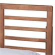 Pemberly Row Piera King Wood Bed with 3 Drawers Ash Walnut Finish
