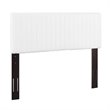 Pemberly Row Faux Leather King/California King Headboard in White