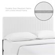Pemberly Row Faux Leather King/California King Headboard in White