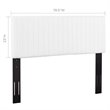 Pemberly Row Faux Leather King/California King Headboard in White