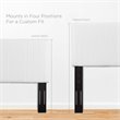 Pemberly Row Faux Leather King/California King Headboard in White
