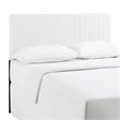 Pemberly Row Faux Leather King/California King Headboard in White