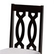 Pemberly Row Wood 5-Piece Dining Set in Gray Fabric and Dark Brown Finish