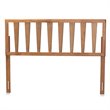 Pemberly Row Walnut Wood Full Size Headboard with Adjustable Height