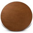 Pemberly Row 7-Piece Dining Set in Grey Fabric and Walnut Brown Wood