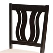 Pemberly Row 5-Piece Dining Set in Dark Brown Wood with Upholstered Seats