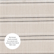 Pemberly Row Backless Counter Stool with Striped Padded Linen Seat in Brown